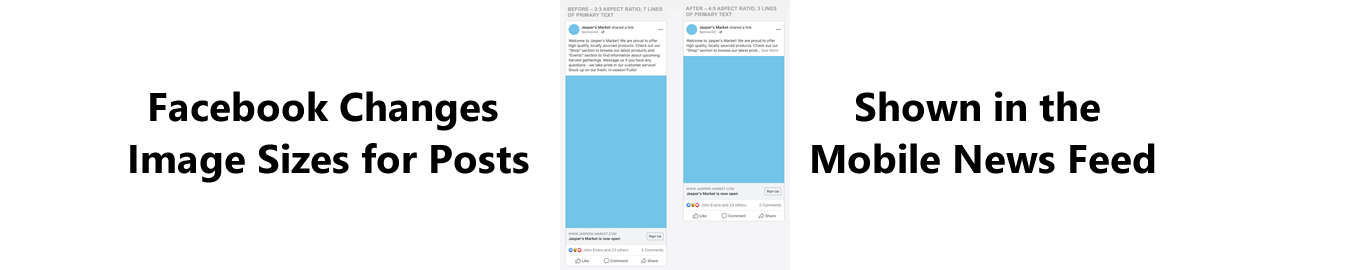 Facebook Changes Image Sizes for Posts Shown in the Mobile News Feed