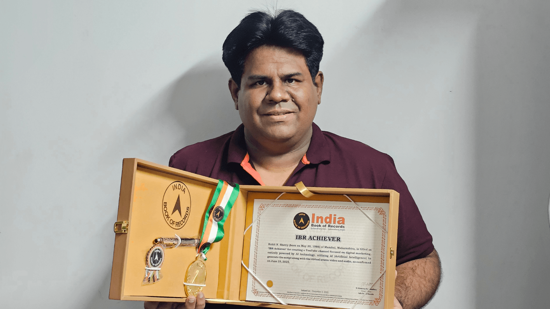 Rohit N. Shetty Recognized as an IBR Achiever for AI-Powered Digital Marketing Innovation